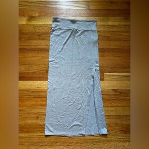 Wilfred Light Gray Maxi Skirt